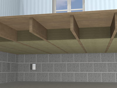 Insulating ventilatilated floor below 3
