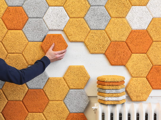 PARACEM Hexagon wall absorbent – exciting colourful design