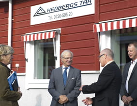 The King visited the Dalarna region of Sweden to gain a better understanding of the county's ongoing work with environmental and energy issues.