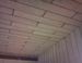 Garage ceiling insulated with PAROC Ceiling lamella