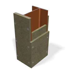 Fire safe insulation, steel construction 2